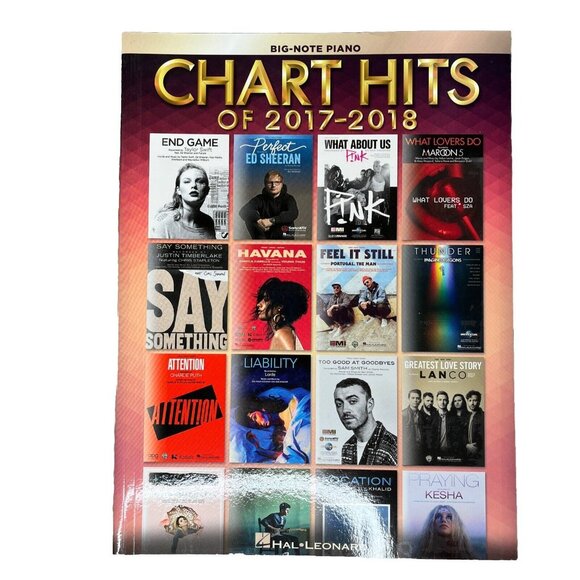 Other - Chart Hits of 2017-2018 for Big Note Piano Songbook / Sheet Music Hal Leonard